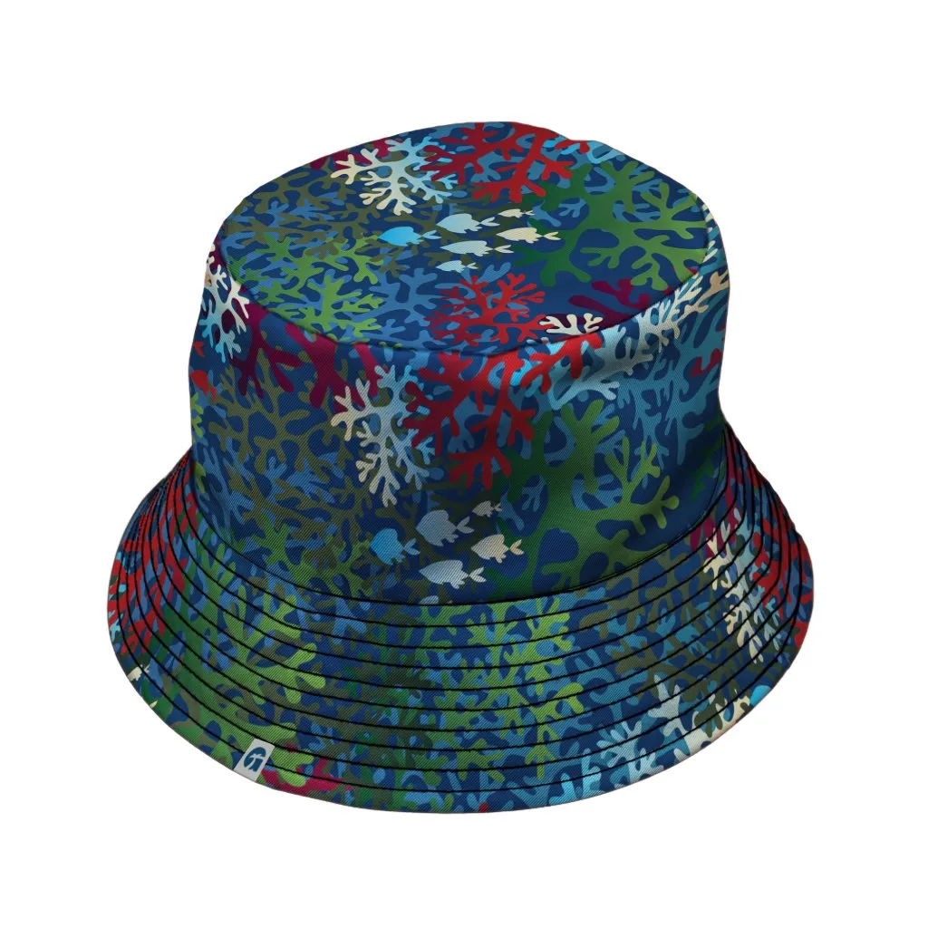 A Christmas Coral Bucket Hat