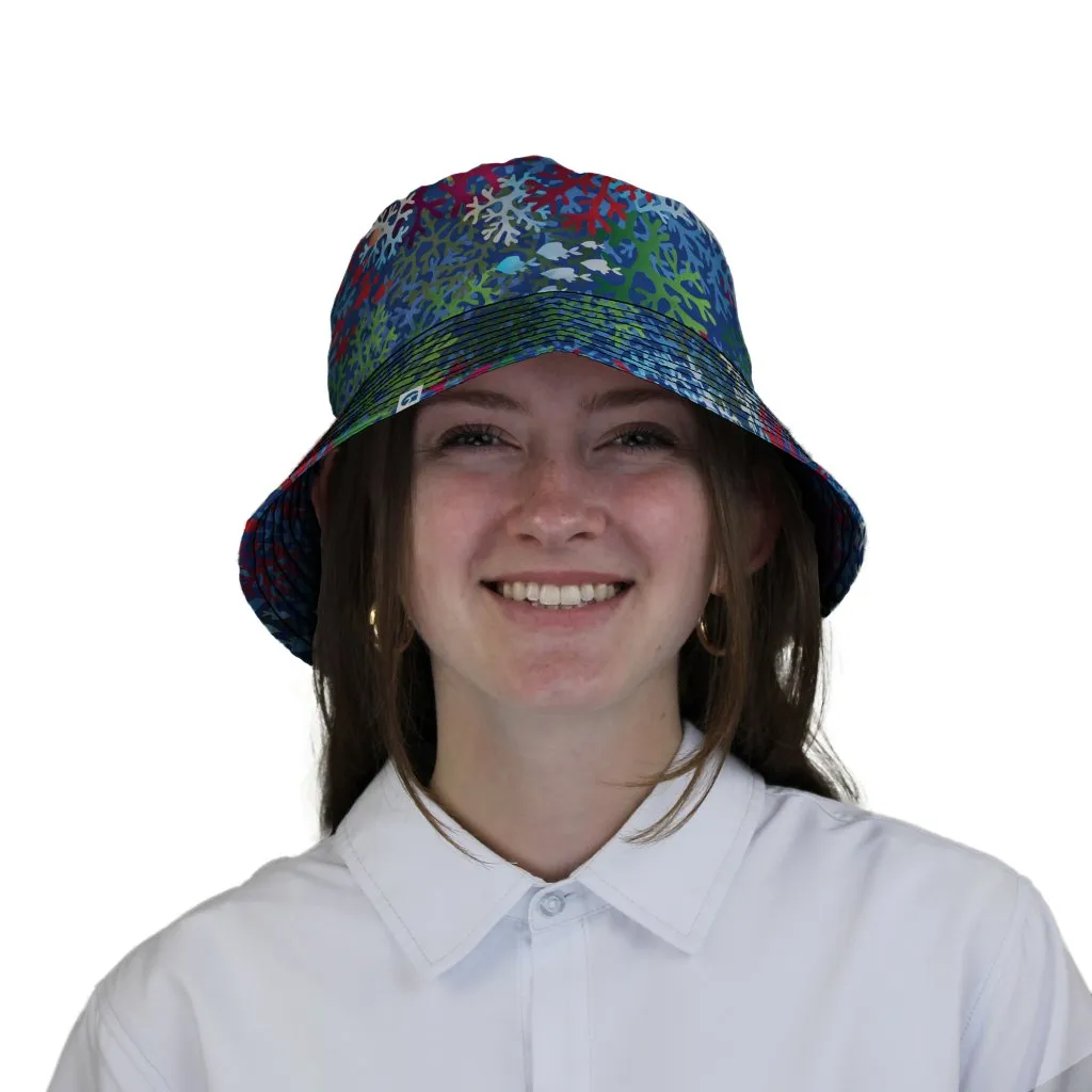 A Christmas Coral Bucket Hat