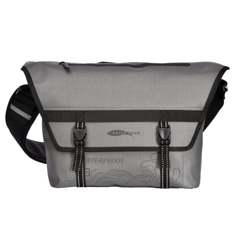 AFISHTOUR FC2002 Vintage Waterproof Large Capacity Shoulder Bag(Silver Grey)