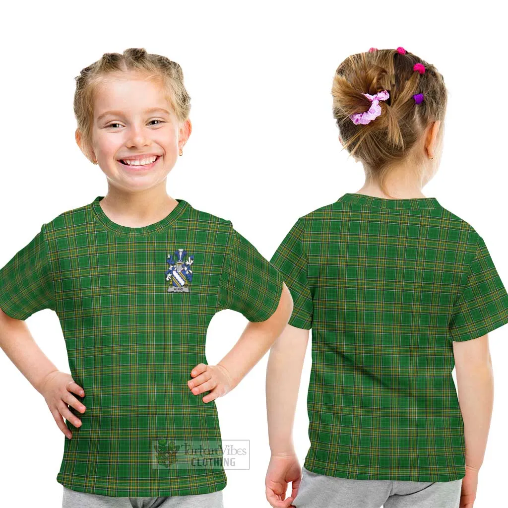 Aland Irish Clan Kid T-Shirt with Coat of Arms