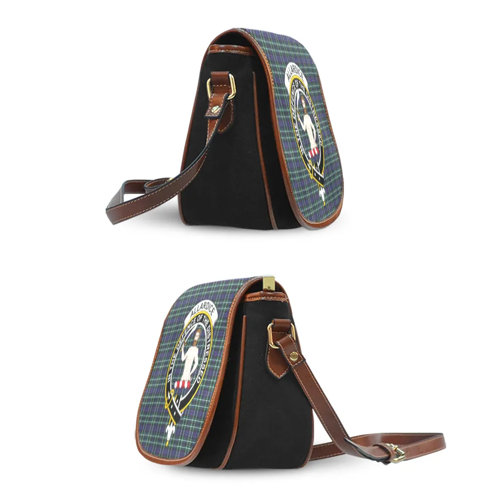 Allardice Tartan Saddle Bag with Family Crest