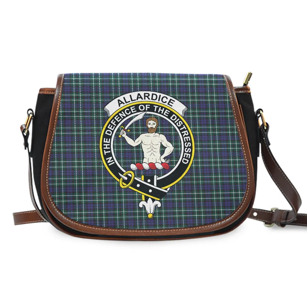 Allardice Tartan Saddle Bag with Family Crest