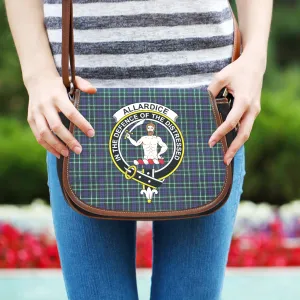 Allardice Tartan Saddle Bag with Family Crest