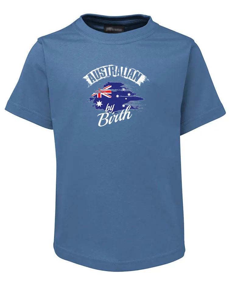 Australian by Birth Childrens Australian Flag T-Shirt (Various Colours)