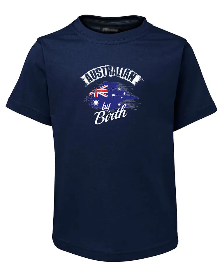 Australian by Birth Childrens Australian Flag T-Shirt (Various Colours)