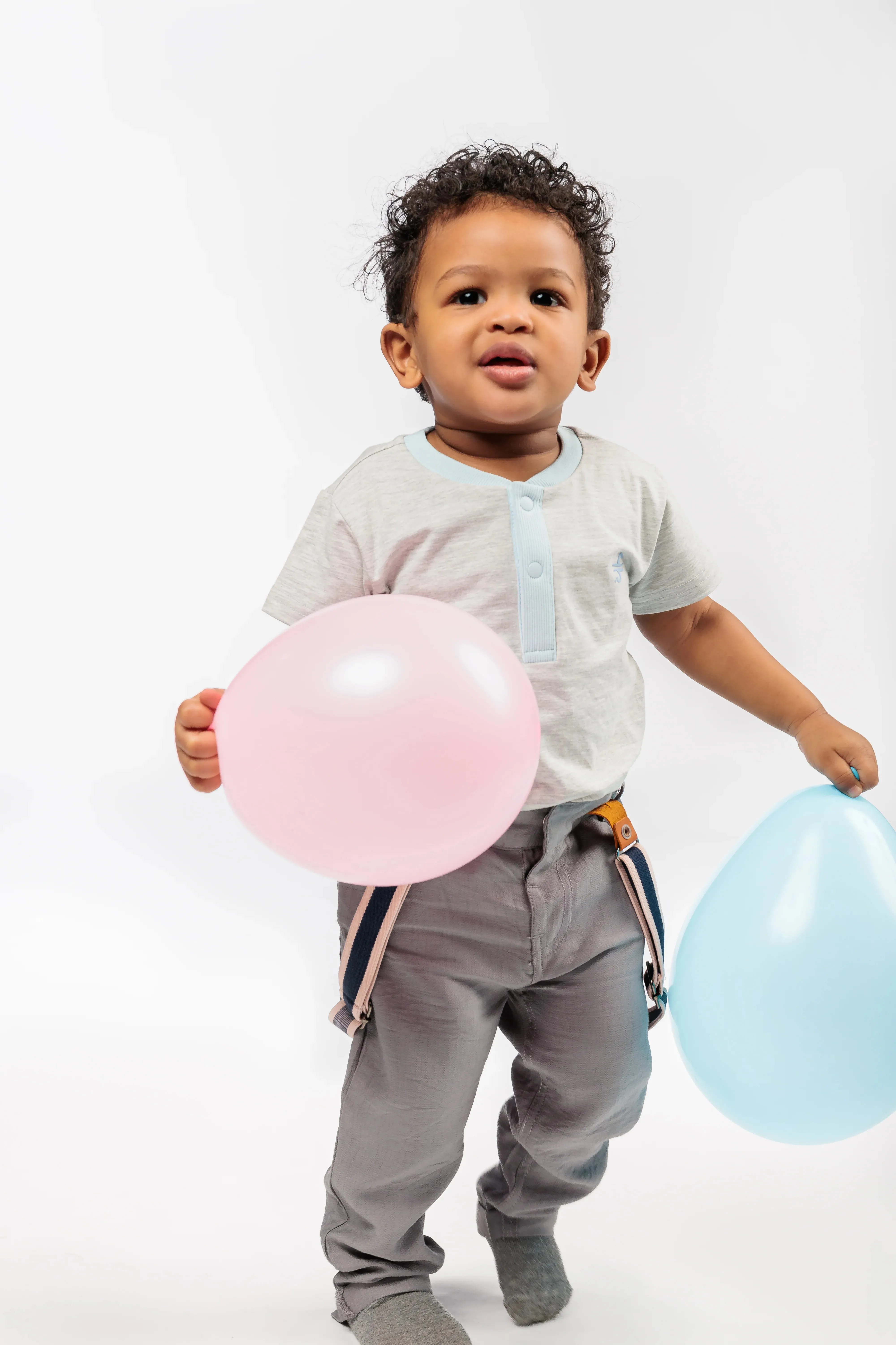 Baby Boy Linen Pants with Suspenders