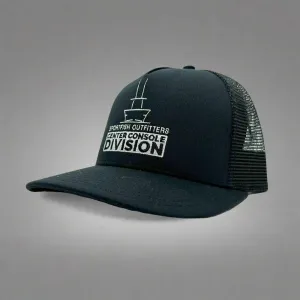 Black Center Console Division Trucker Hat