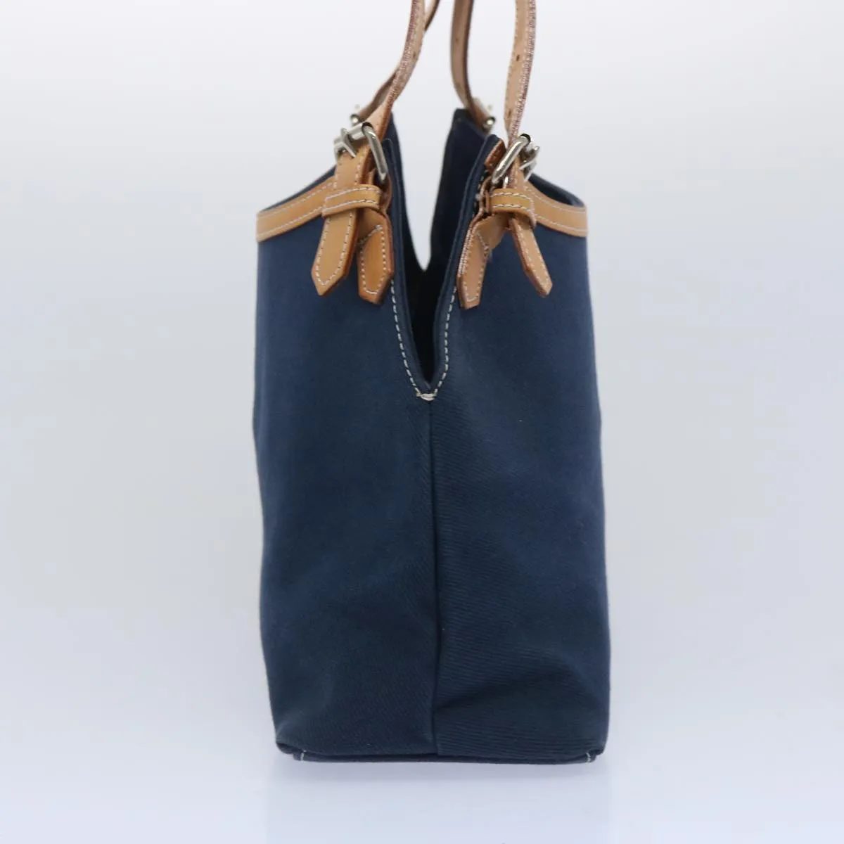 BURBERRY Blue Label Tote Bag Canvas Navy  ti1535