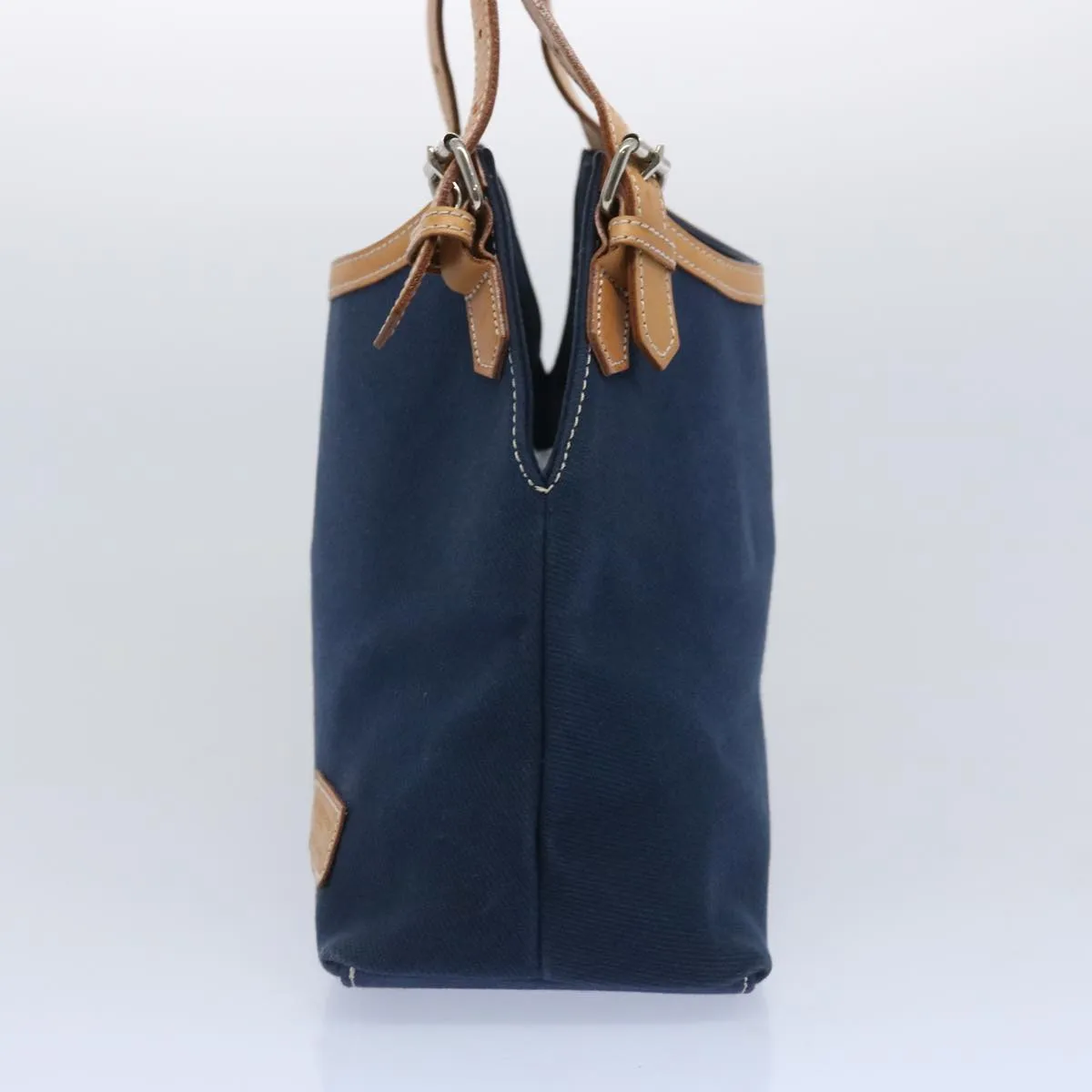 BURBERRY Blue Label Tote Bag Canvas Navy  ti1535