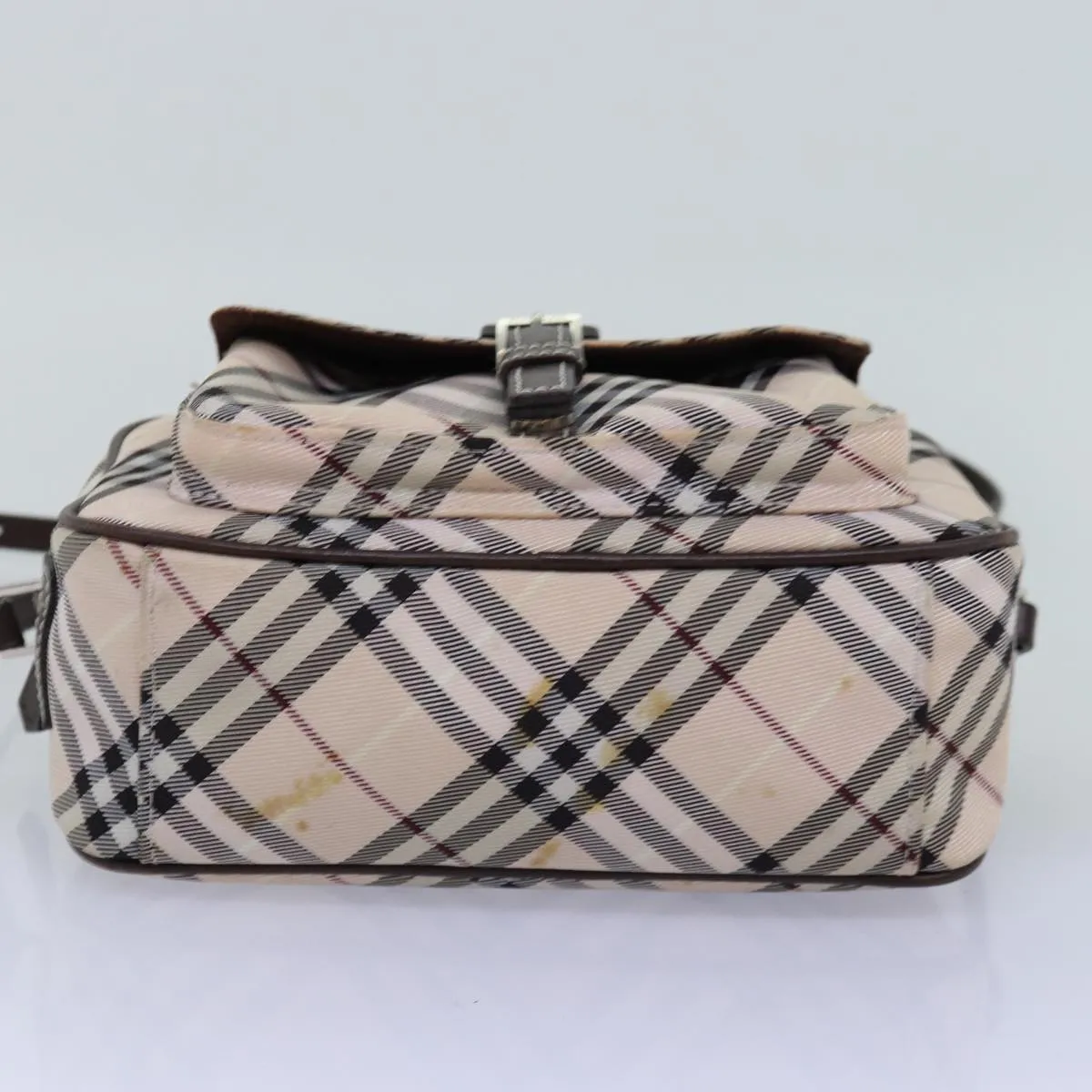 BURBERRY Nova Check Blue Label Shoulder Bag polyester Beige  yk12803