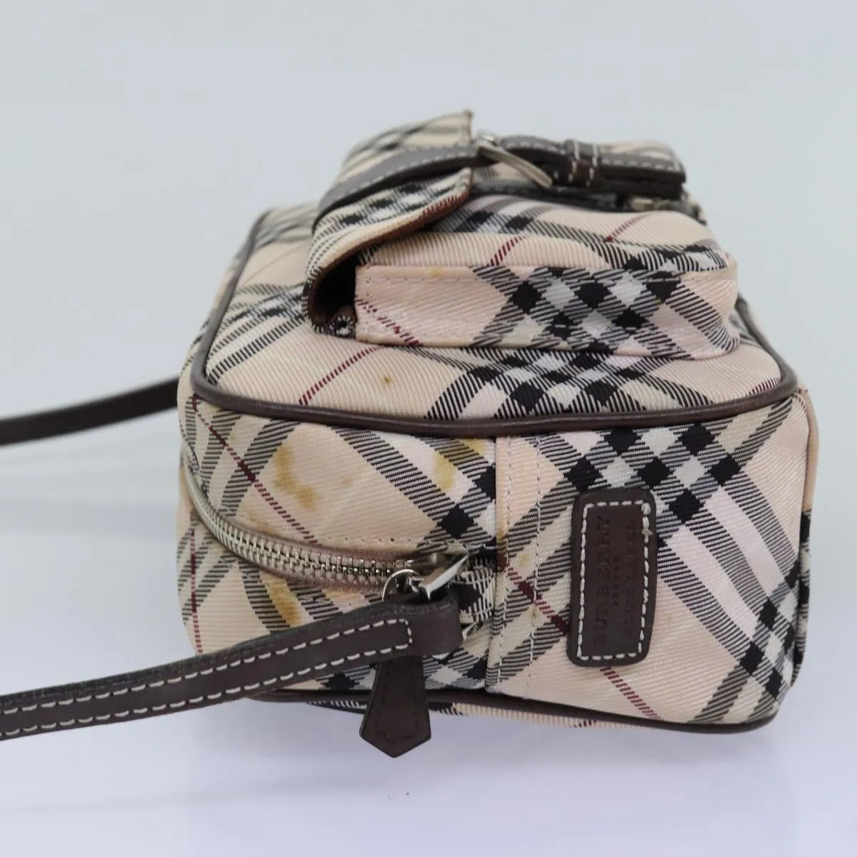 BURBERRY Nova Check Blue Label Shoulder Bag polyester Beige  yk12803