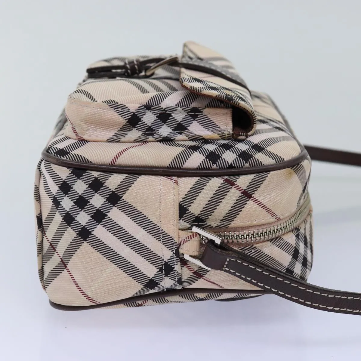 BURBERRY Nova Check Blue Label Shoulder Bag polyester Beige  yk12803