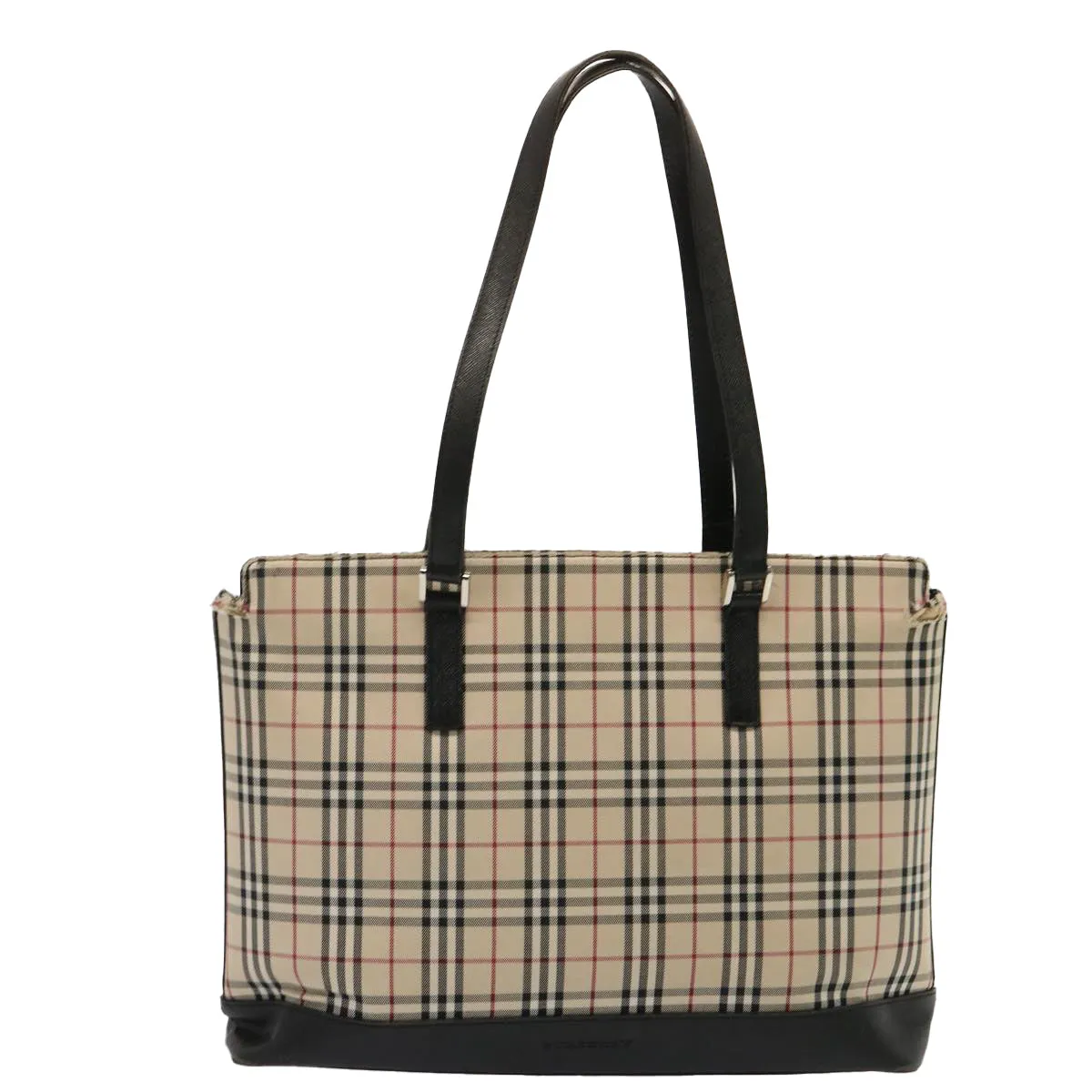 BURBERRY Nova Check Tote Bag Canvas Beige  73161