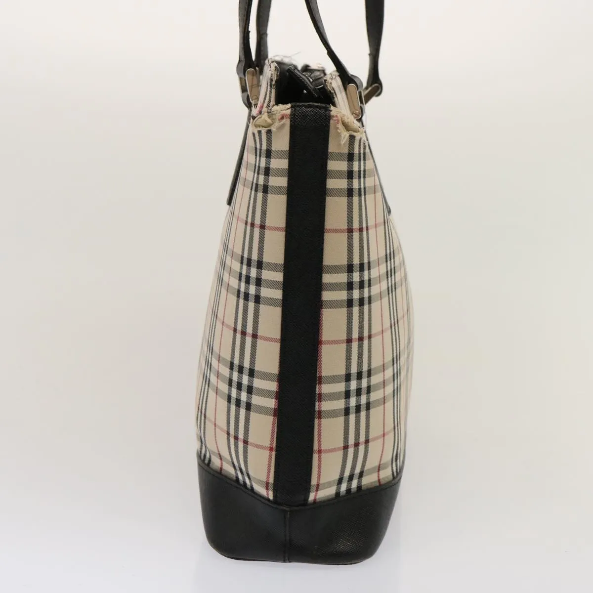 BURBERRY Nova Check Tote Bag Canvas Beige  73161