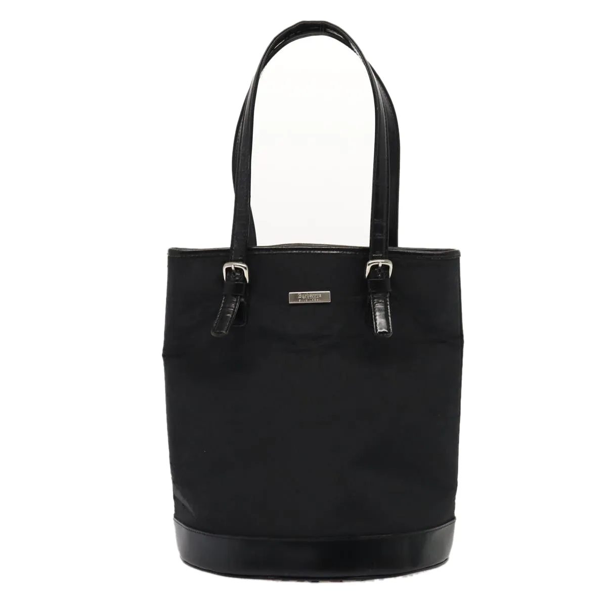 BURBERRYSs Nova Check Blue Label Tote Bag Nylon Beige Black  hk1462