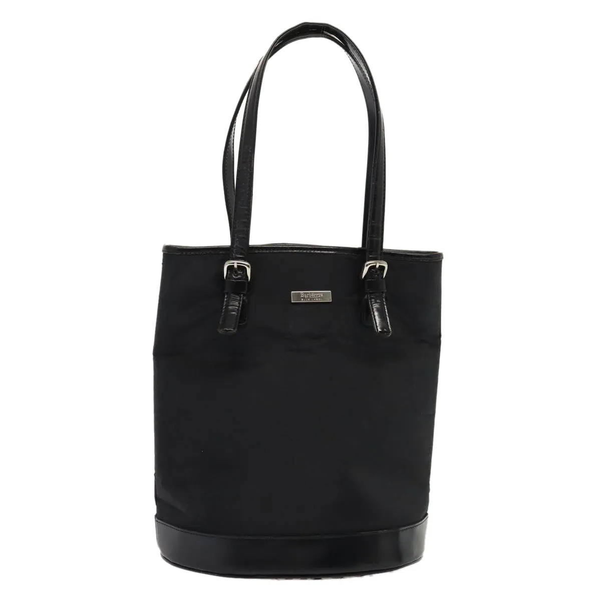 BURBERRYSs Nova Check Blue Label Tote Bag Nylon Beige Black  hk1462