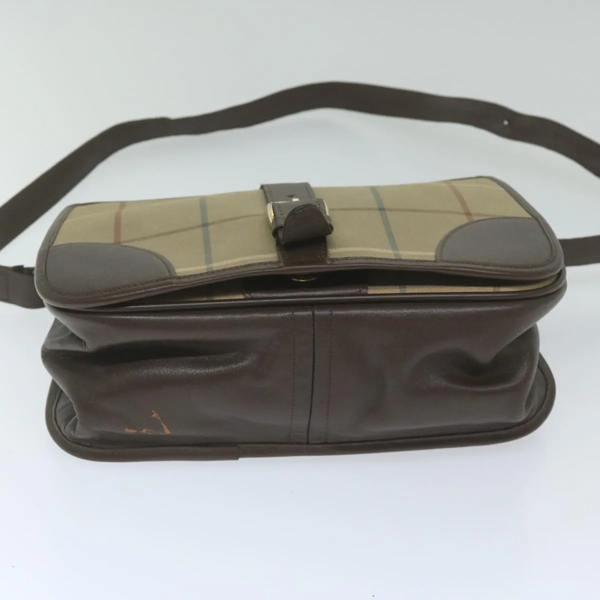 BURBERRYSs Nova Check Shoulder Bag Canvas Brown  th4326