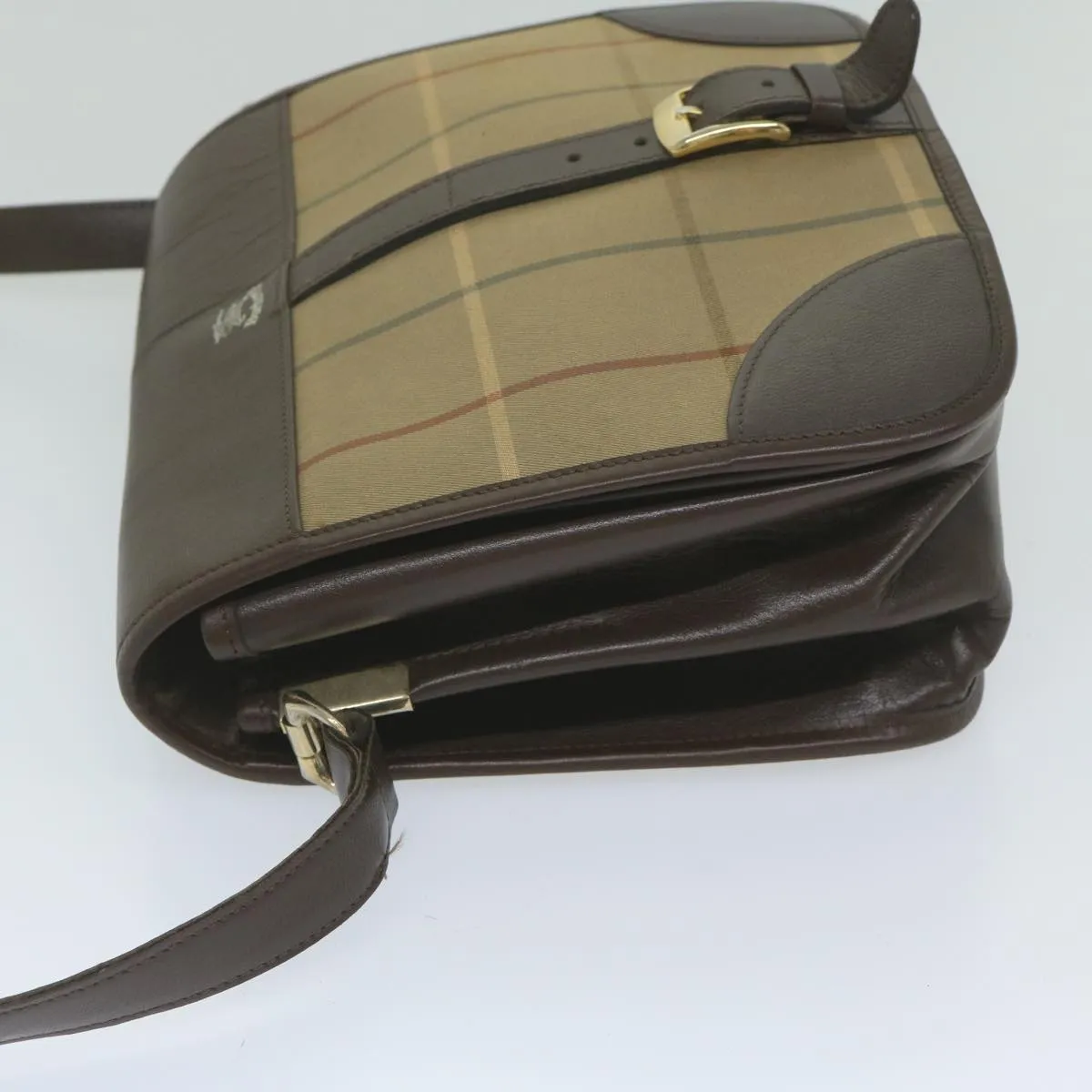 BURBERRYSs Nova Check Shoulder Bag Canvas Brown  th4326