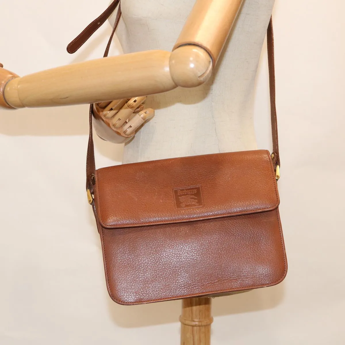 BURBERRYSs Shoulder Bag Leather Brown  bs11137