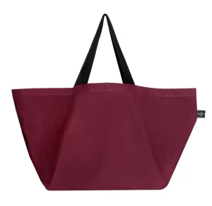 Burgundy Oversize Contents Bag by The Contents Bag