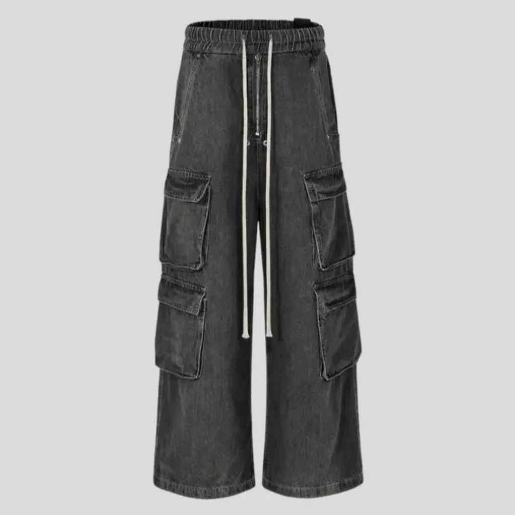 Cargo high-waist jeans
 for men