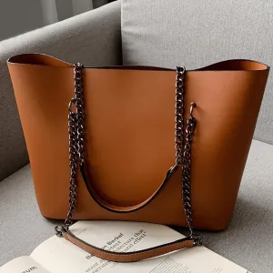 Casual Large and Spacious Chain Strap Shoulder Bag