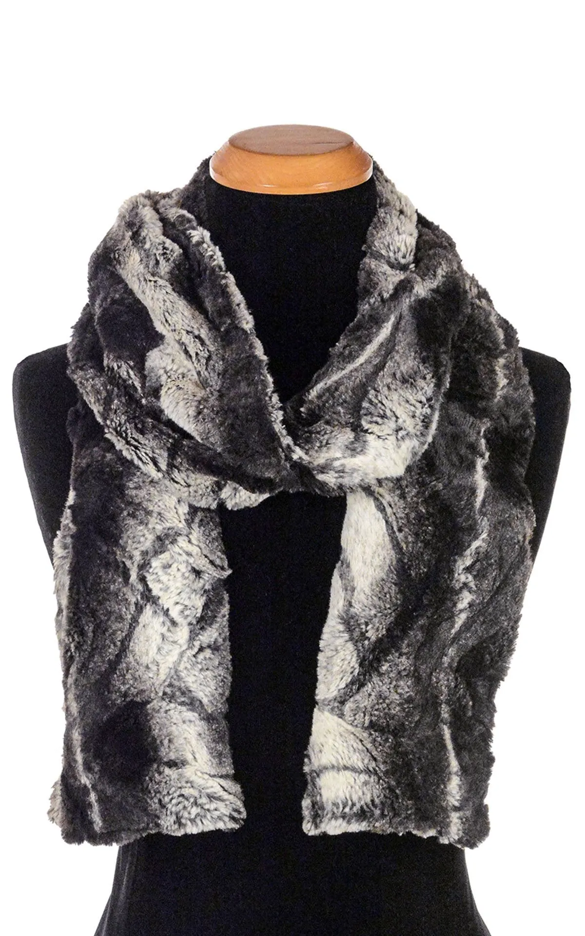 Classic Scarf - Luxury Faux Fur in Honey Badger