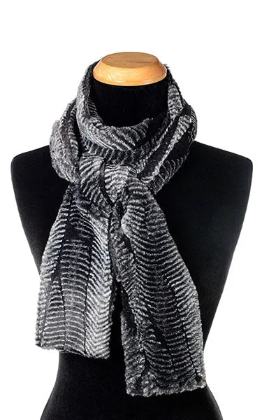 Classic Scarf - Luxury Faux Fur in Nightshade (Only Skinny Scarves left!)