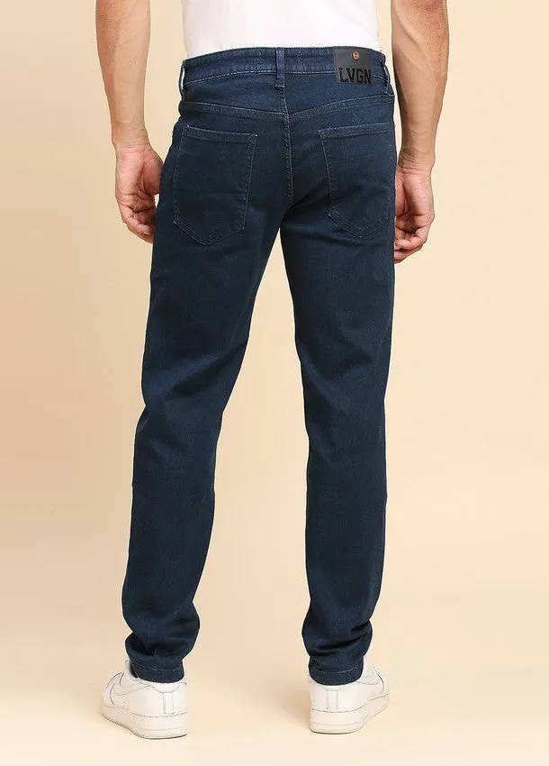 Dark Blue Premium Five Pocket Slim Fit Jeans