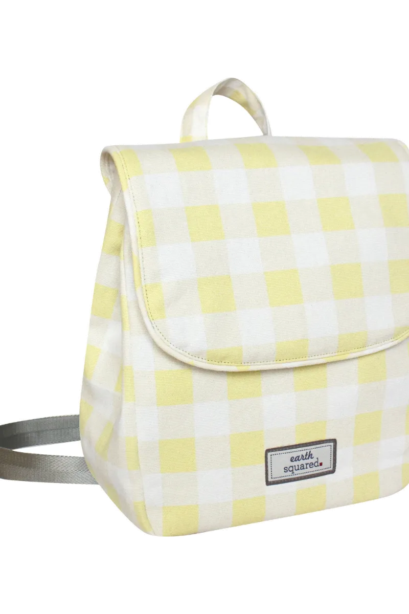 Earth Squared Spring Gingham Backpack