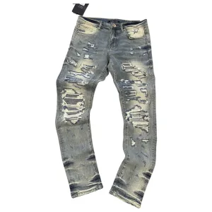 Embellish Jeans WORREL RIP & REPAIR - Men’s -  BLUE