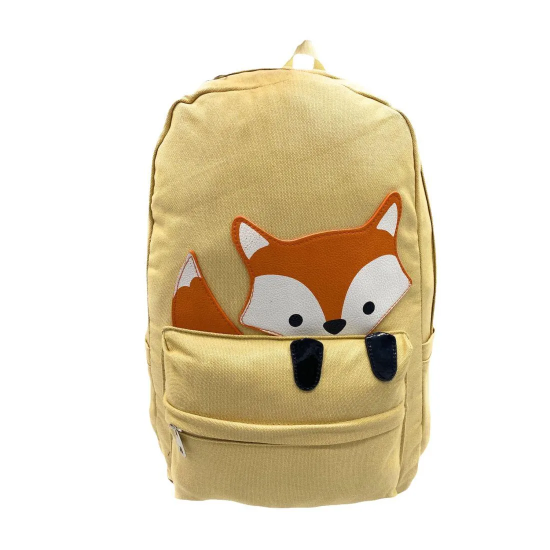 Empire Cove Canvas School Backpack Peeking Fox Dog Cat Sloth Shark Book Bag