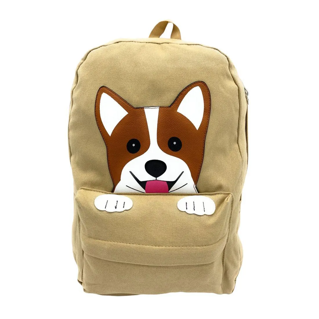 Empire Cove Canvas School Backpack Peeking Fox Dog Cat Sloth Shark Book Bag