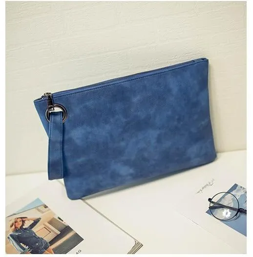 Fashion solid women's clutch bag leather women envelope bag clutch evening bag female Clutches Handbag Immediately shipping