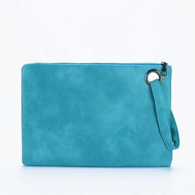 Fashion solid women's clutch bag leather women envelope bag clutch evening bag female Clutches Handbag Immediately shipping