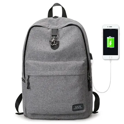 four Colors USB design Backpack