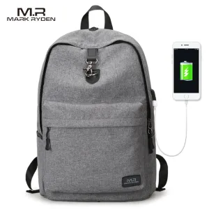 four Colors USB design Backpack