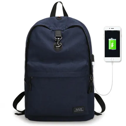 four Colors USB design Backpack