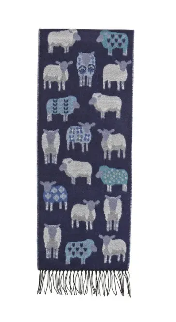 Fringed Sheep Scarves