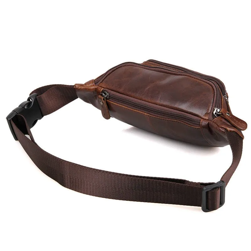 Genuine Leather Fanny Pack Bag for Phone Pouch