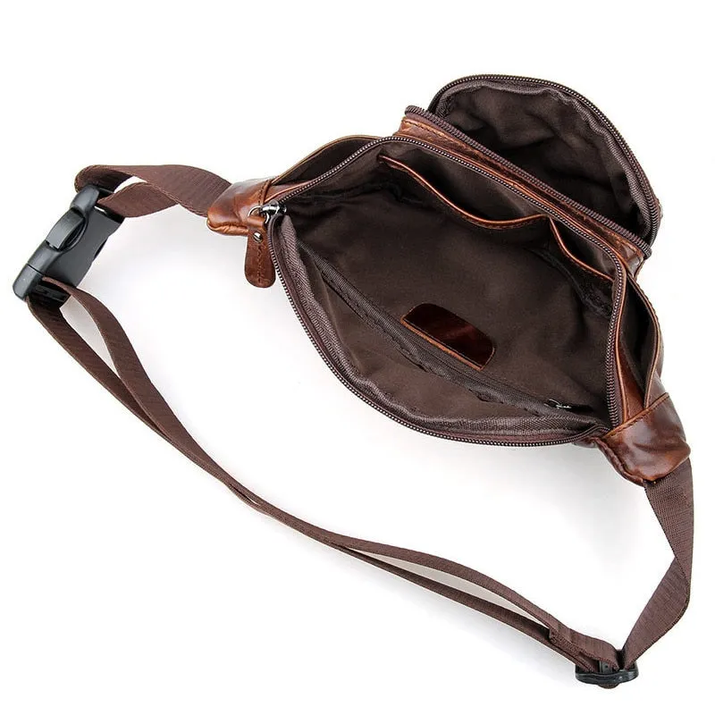 Genuine Leather Fanny Pack Bag for Phone Pouch