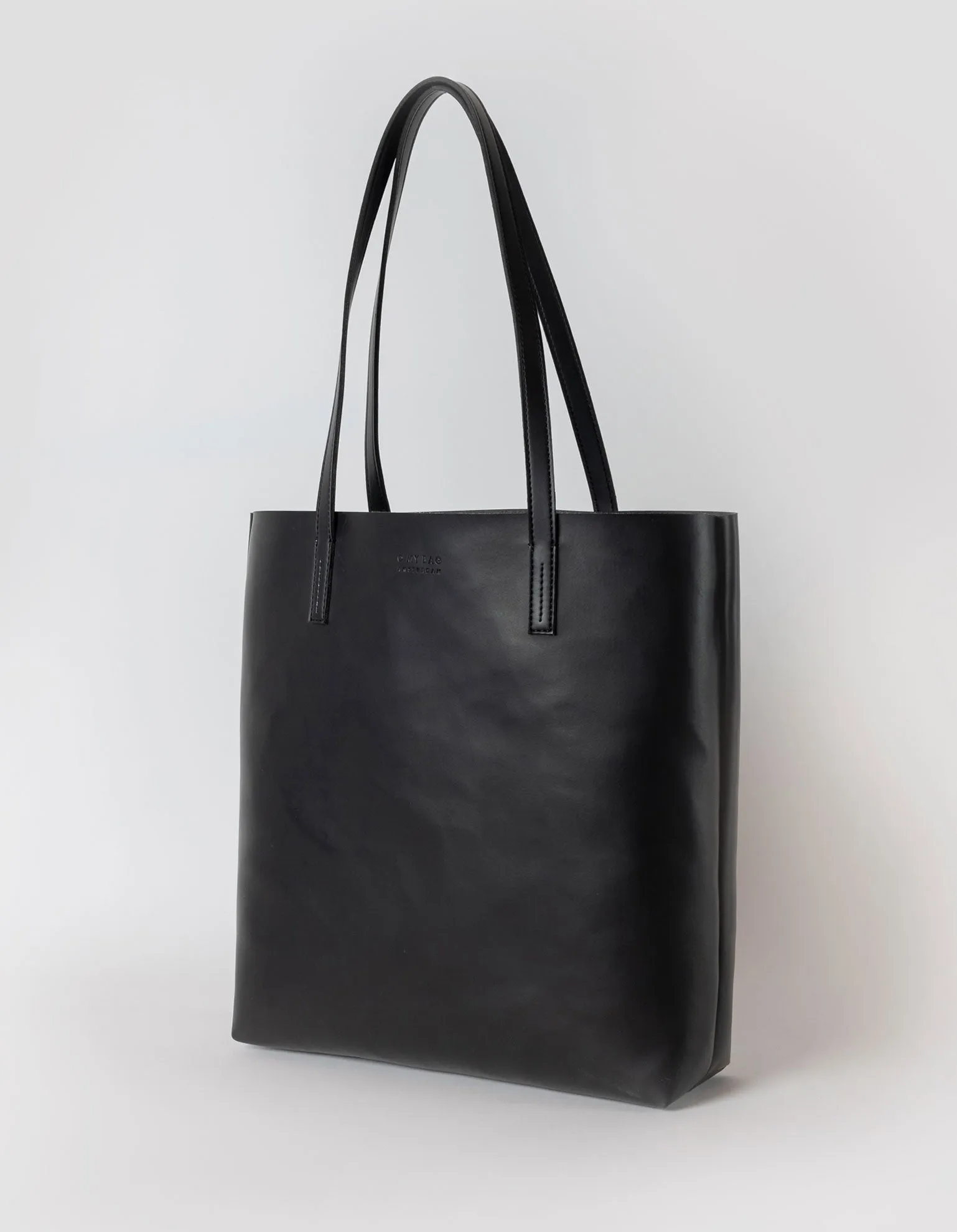 Georgia Bag Apple Leather Black