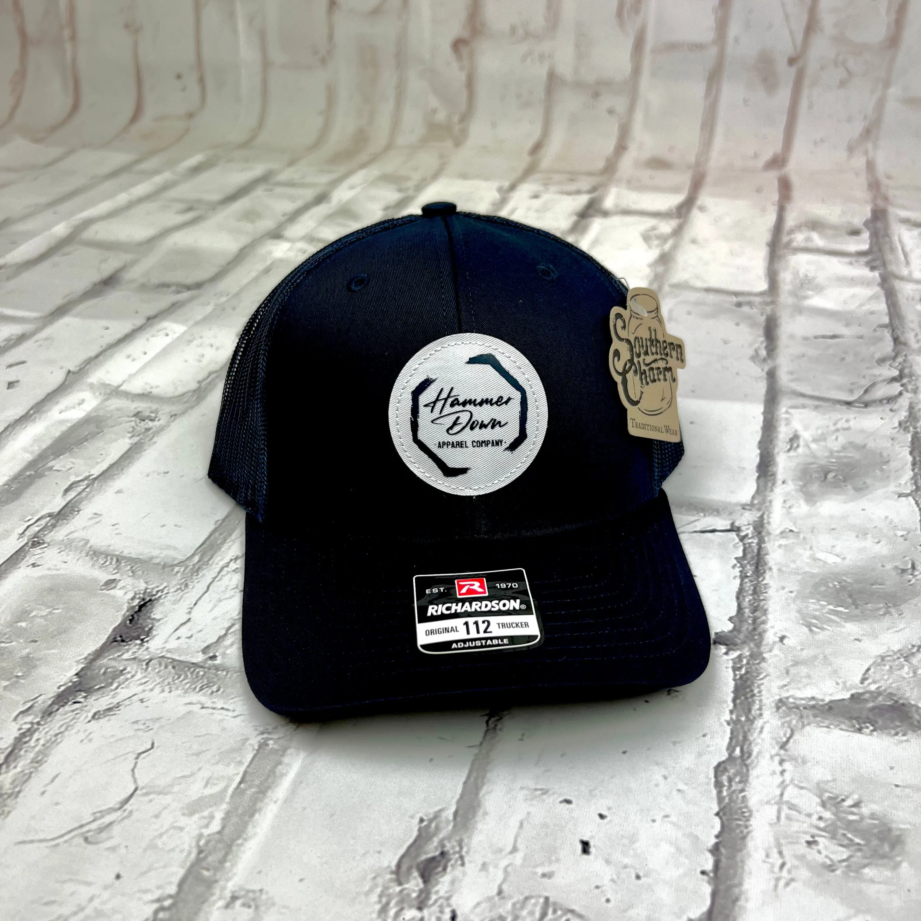 Hammer Down "Paint Octagon" Hat - Navy And Navy with Patch