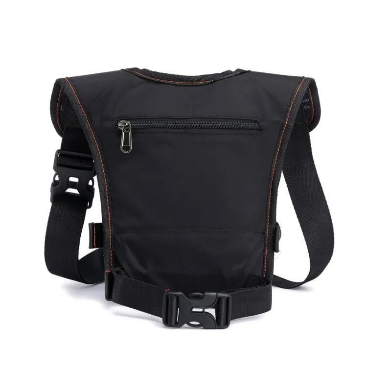 HaoShuai 5126 Outdoor Riding Leg Bag Multifunctional Sports Men Chest Bag Portable Waist Bag Messenger Bag(Black)