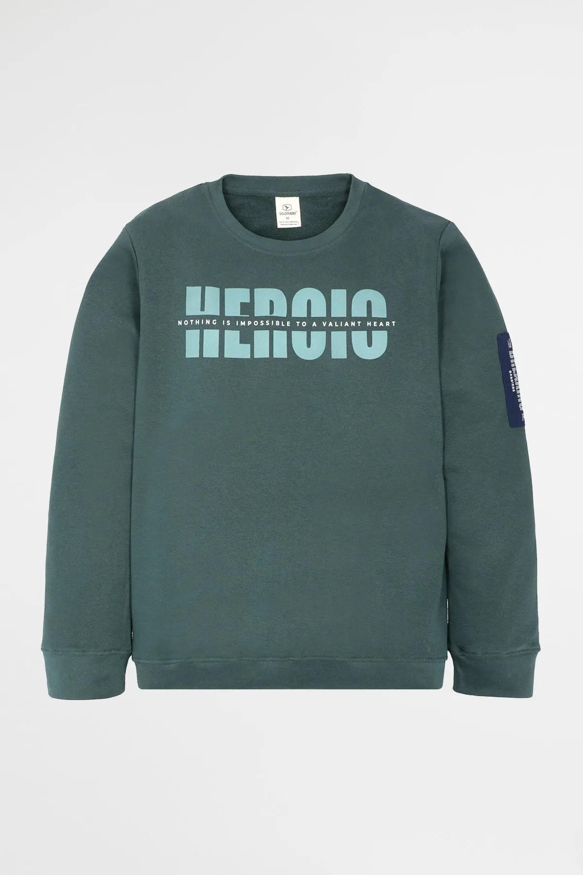 Heroic Teal Sweatshirt (Plus Size) - W22 - MSW049P