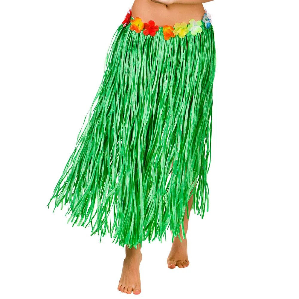 Hula Skirt / 80cm / PP / GREEN / (min6)