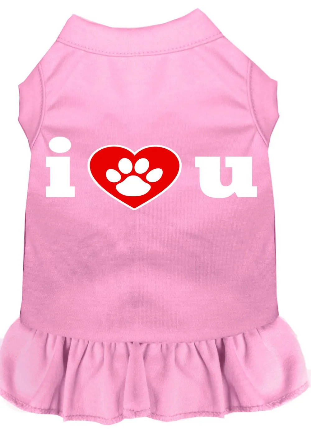 I Heart You Screen Print Dress Light Pink Lg (14)