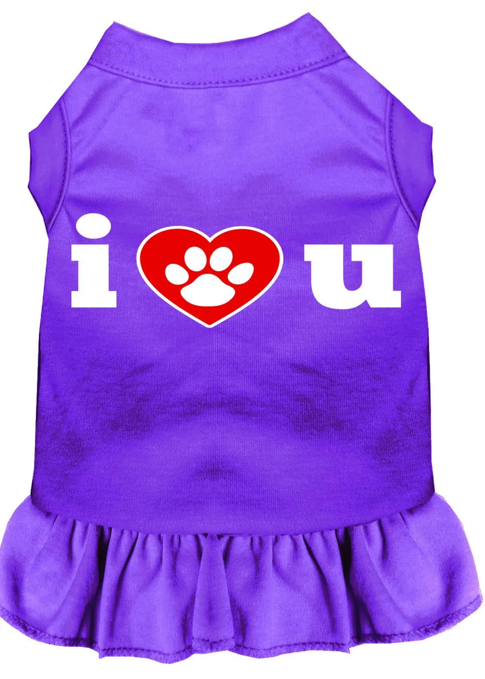 I Heart You Screen Print Dress Purple Med (12)