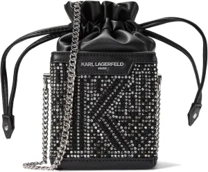 Ikons Crossbody Bag Karl Lagerfeld Paris, Black/Crystal