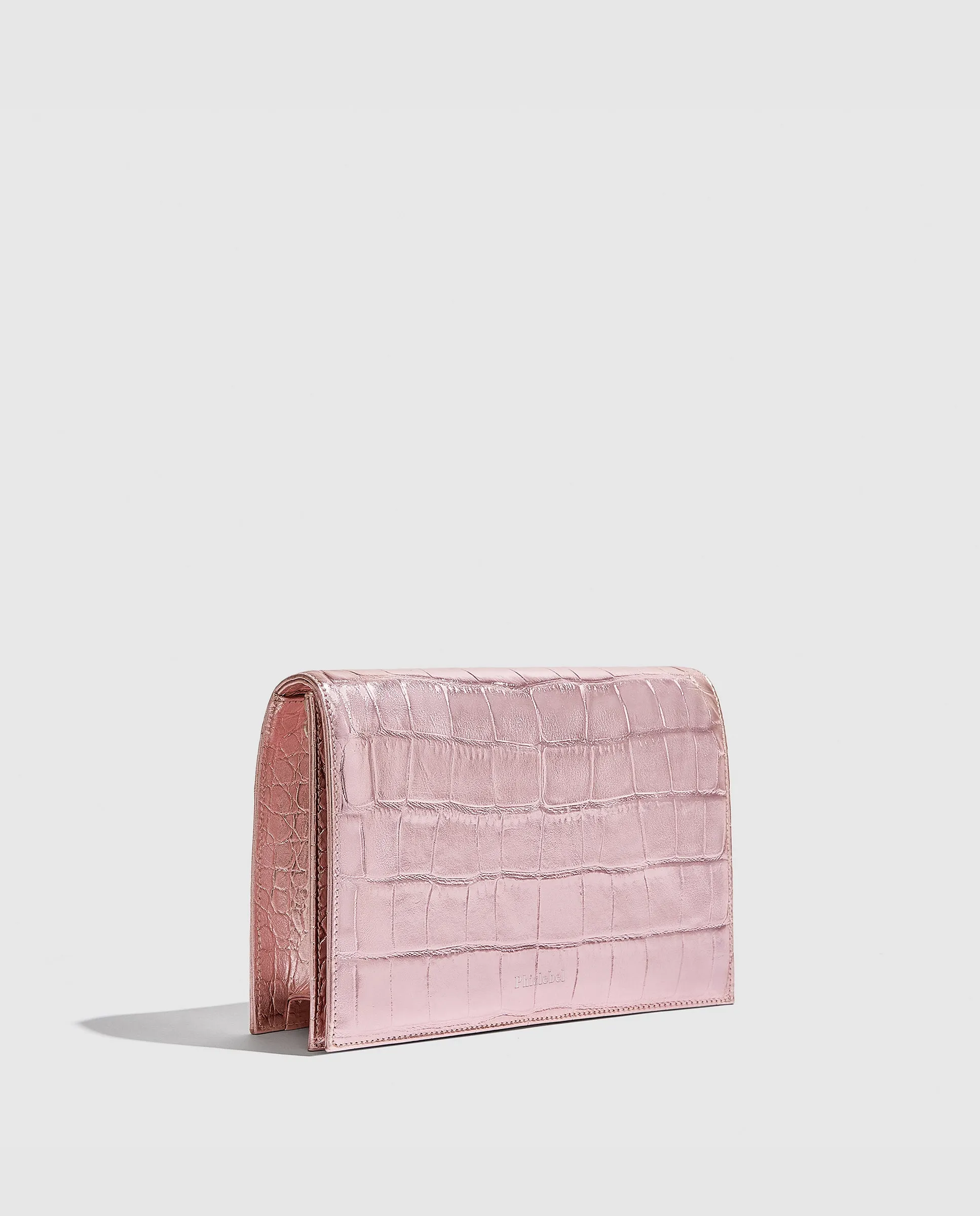 Ines Clutch | Metallic Pink